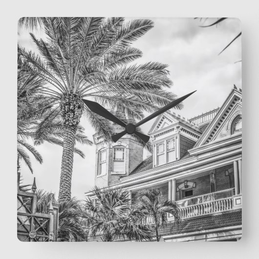 最南端ハウスクロック スクエア壁時計 (正面)