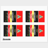 最南端ポイントブイ鍵西 長方形シール (シート)