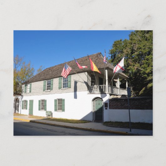 最古の家セントオーガスティンフロリダ ポストカード (正面)