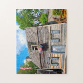 最古の木造学校フロリダ。 ジグソーパズル (縦)