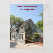 最古の木造校舎はがき ポストカード (正面)