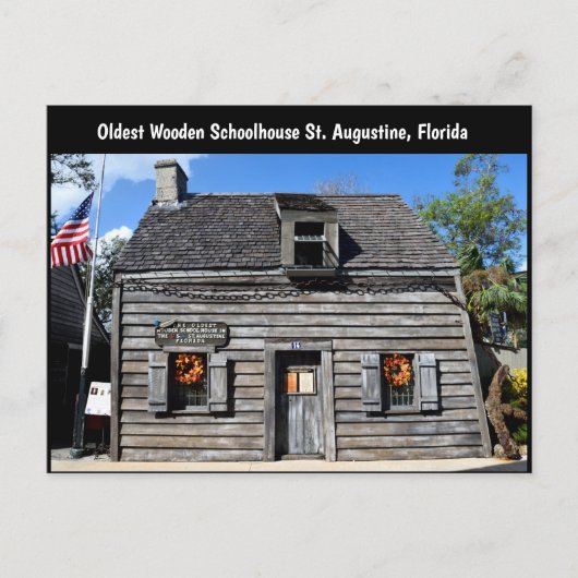 最古の木造校舎 ポストカード (正面)