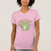 「最善を尽くす」カエル ステッカー/Tシャツ Tシャツ (正面)