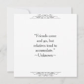 最多出席家族懇親会賞テンプレート 招待状 (裏面)