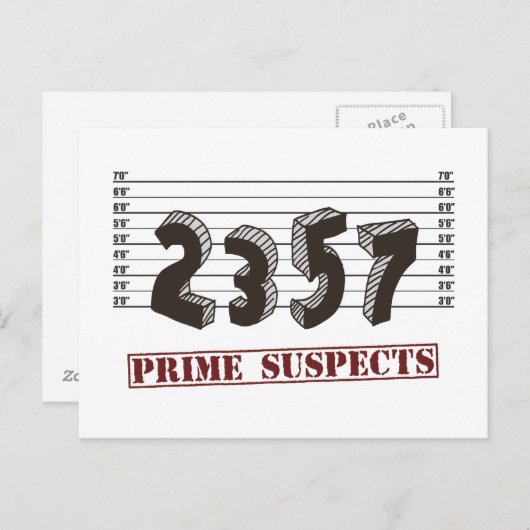最多数の容疑者 ポストカード (正面/裏面)