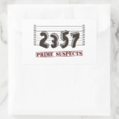 最多数の容疑者 長方形シール (バッグ)