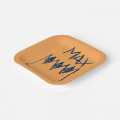 最大およびクラウンスケッチ ペーパープレート (傾斜あり)