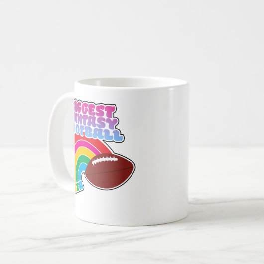 最大のファンタジーサッカー敗者の処罰 コーヒーマグカップ (正面左)