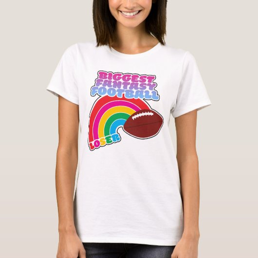 最大のファンタジーサッカー敗者の処罰 Tシャツ (正面)