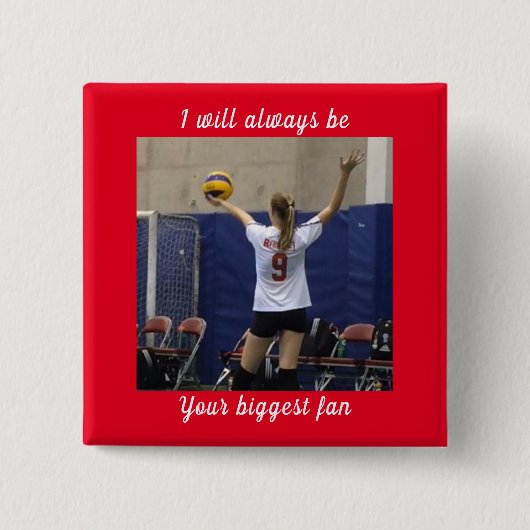 最大のファン写真 缶バッジ (正面)