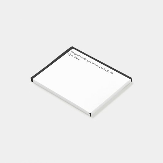 最大の冒険があなたの夢の生活引用文 ポストイット (アングル)