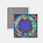 最大の投資を促すかわいらしフローラおもしろい マグネット (正面/裏面)