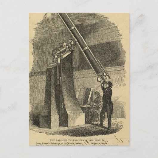 最大の望遠鏡 ポストカード (正面)