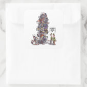 最大の痛み敗者の大きな四角いステッカー スクエアシール (バッグ)