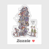 最大の痛み敗者の輪郭シール シール (シート)