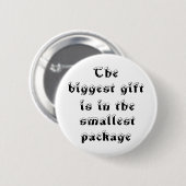 最大の贈り物は最小のパッケージボタンである 缶バッジ (正面&裏面)