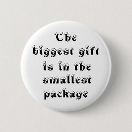 最大の贈り物は最小のパッケージボタンである 缶バッジ