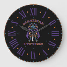 最大フィットネスヒーローウォールクロック