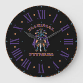 最大フィットネスヒーローウォールクロック ラージ壁時計