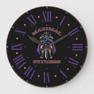 最大フィットネスヒーローウォールクロック ラージ壁時計