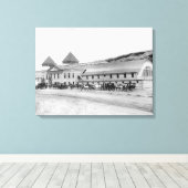 最大プランジ浴室外装 キャンバスプリント (インサイチュ (ウッドフロア))