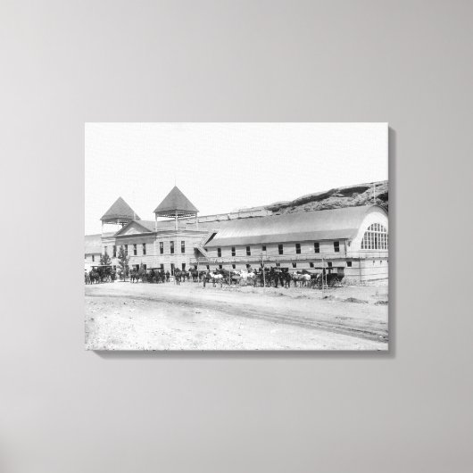 最大プランジ浴室外装 キャンバスプリント (正面)