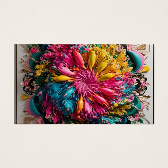 最大主義印刷可能折曲抽象芸術 カラフル (正面)