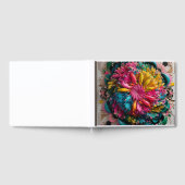 最大主義印刷可能折曲抽象芸術 カラフル ゲストブック (全面)