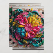 最大主義印刷可能折曲抽象芸術 カラフル シーズンカード (正面/裏面)