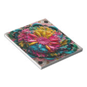 最大主義印刷可能折曲抽象芸術 カラフル ノートパッド (アングル)