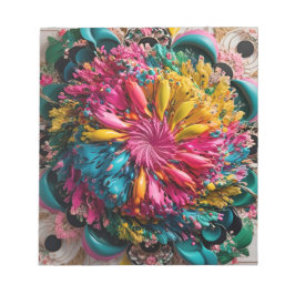 最大主義印刷可能折曲抽象芸術 カラフル ノートパッド