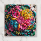 最大主義印刷可能折曲抽象芸術 カラフル フェイバータグ (裏面)