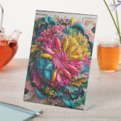 最大主義印刷可能折曲抽象芸術 カラフル 台座サイン (インサイチュ)