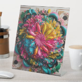 最大主義印刷可能折曲抽象芸術 カラフル 台座サイン (インサイチュ)