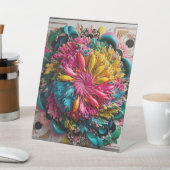 最大主義印刷可能折曲抽象芸術 カラフル 台座サイン (インサイチュ)