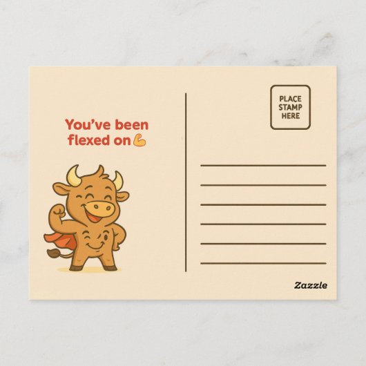 最大昼寝ゼロゲイン – Bullioジおもしろいムポストカード ポストカード (裏面)