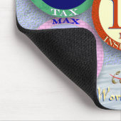 最大税10%最大VAT 10%最大NI 10% マウスパッド (コーナー)