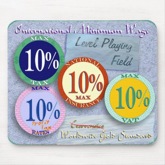 最大税10%最大VAT 10%最大NI 10% マウスパッド (正面)