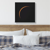 最大部分食に近太陽のい キャンバスプリント (インサイチュ (寝室))