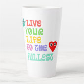 最大限のラテマグにあなたの人生を カフェラテマグ (正面)