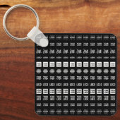 最大12個のロ違うゴまたはアップロードされた画像 キーホルダー (正面)