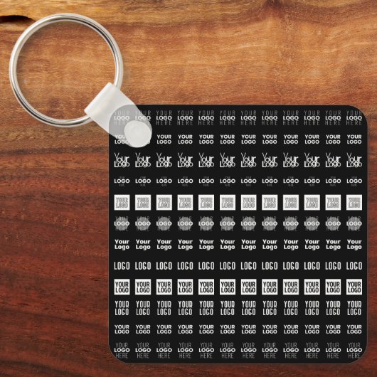 最大12個のロ違うゴまたはアップロードされた画像 キーホルダー (正面)