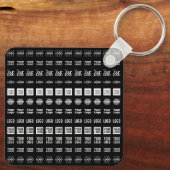 最大12個のロ違うゴまたはアップロードされた画像 キーホルダー (裏面)