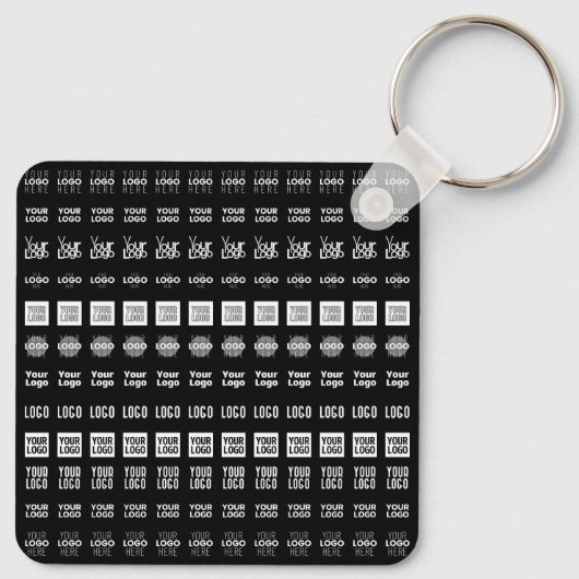 最大12個のロ違うゴまたはアップロードされた画像 キーホルダー (裏面)