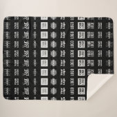 最大12個のロ違うゴまたはアップロードされた画像 シェルパブランケット (正面(横))