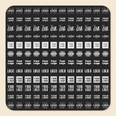 最大12個のロ違うゴまたはアップロードされた画像 スクエアシール