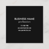 最大12個のロ違うゴまたはアップロードされた画像 スクエア名刺 (裏面)