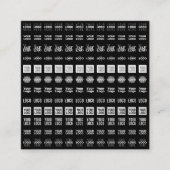 最大12個のロ違うゴまたはアップロードされた画像 スクエア名刺 (正面)