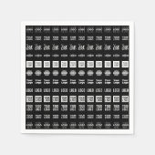 最大12個のロ違うゴまたはアップロードされた画像 スタンダードカクテルナプキン (正面)