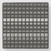 最大12個のロ違うゴまたはアップロードされた画像 ストーンコースター (正面)